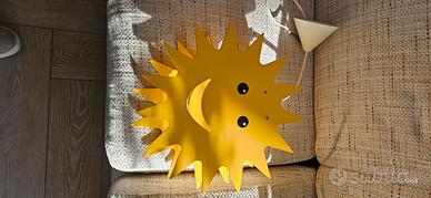 lampadario sole giallo 