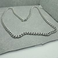 catenina uomo tipo cubana in acciaio