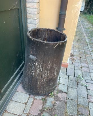 Antico Staio da Grano in Legno - Oggetto Rustico