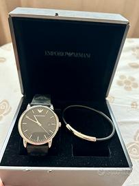 Set uomo Emporio Armani orologio e bracciale