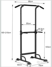 Attrezzo trazioni e tappetino componibile