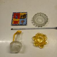 Stok 4 Pz Tre posaceneri e oliera vetro. Articoli 