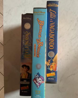 3 VHS Walt Disney classici