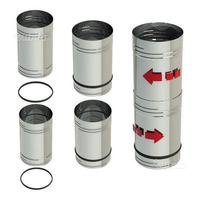 CANNA FUMARIA monoparete inox AISI 316 L 150 x 250