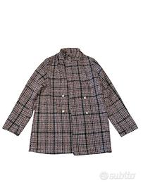 giacca trench cappotto lungo a quadri vintagedress