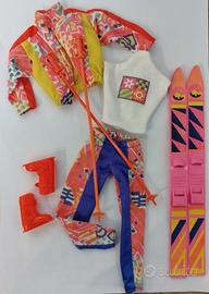 Barbie ski fun fashion abiti 1991 vintage