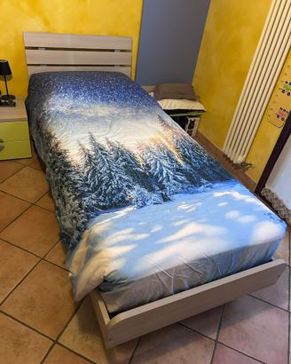 Letto singolo DIELLE rete in doghe 87x202 cm