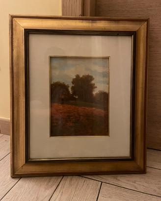Quadro Vintage campo di papaveri