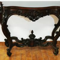 consolle, tavolo e sedie d'epoca