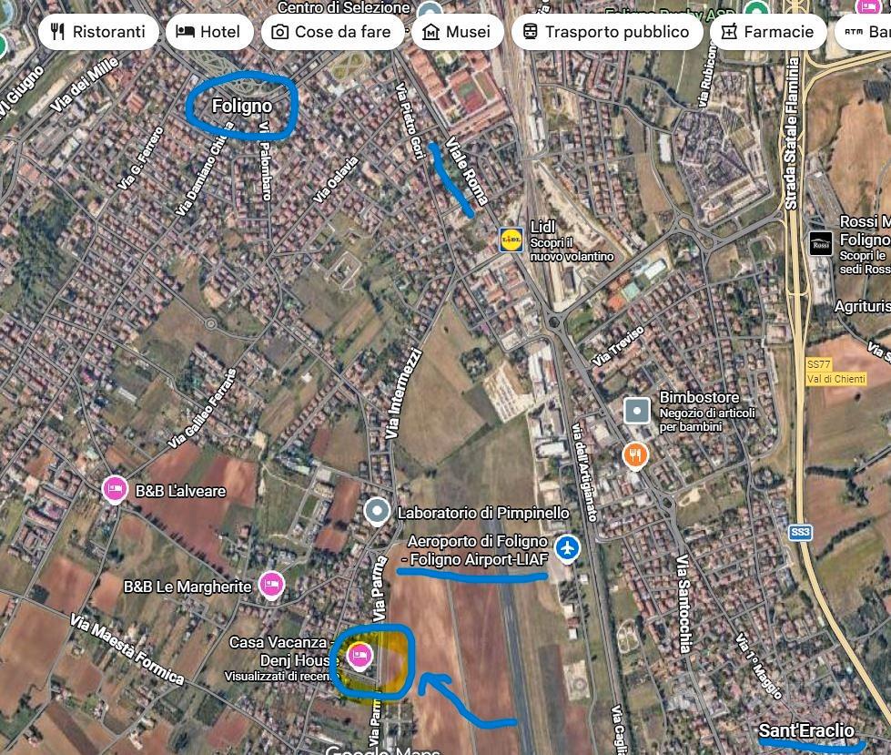 Terreno Edificabile diretto Foligno 1 km Via Roma - Vista 2