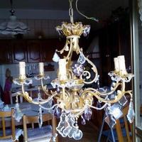 Lampadario artigianale a sei luci