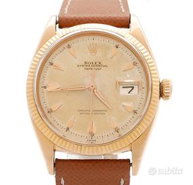 Rolex Date-Just 36 Vintage 6605 Oro Rosa Roulette