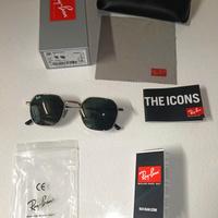 Occhiali da sole metallo argento lenti scure elega