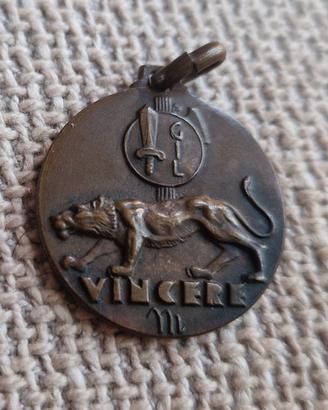 Medaglia Fascismo Fascista GIL Brescia Mussolini