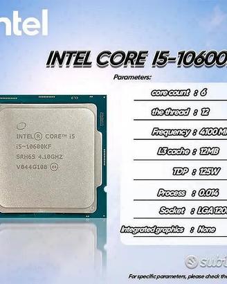 Intel Core i5-10600KF come nuovo