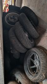 Gomme complete di cerchio vari scooter