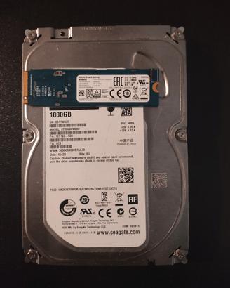 Hdd 1000 Gb + ssd 500gb + W11 Pro