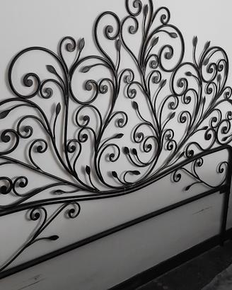 Spalliera  letto in ferro battuto 