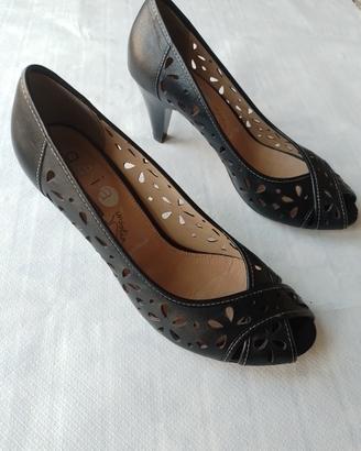 Scarpe nere donna taglia 38 - In vera pelle