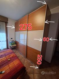 camera da letto  color noce