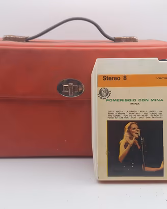 Valigetta portacassette vintage Stereo 8 anni70 80