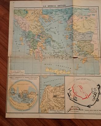 cartina geografica Grecia antica e città 
