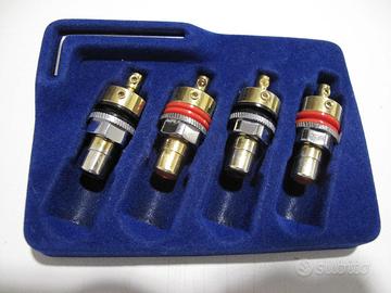 Connettori Hi-End RCA da pannello Viborg RC102G