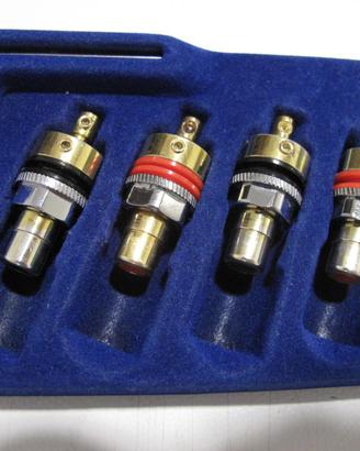 Connettori Hi-End RCA da pannello Viborg RC102G