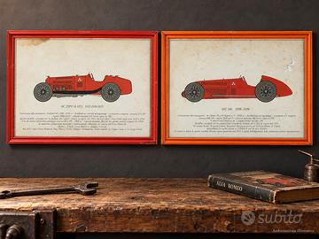 Coppia quadri Alfa Romeo – P3 e 16C 316