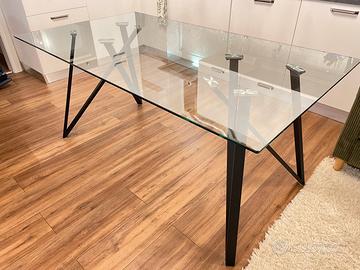 Tavolo in vetro 160*90