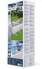 Piscina bestway+pompa a sabbia intex