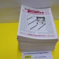 LA SETTIMANA ENIGMISTICA, anno 2003, NON compilati