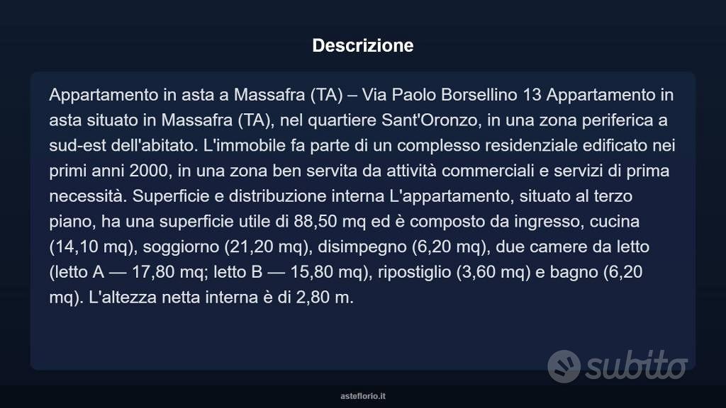 Appartamento – Massafra, Taranto - Vista 3