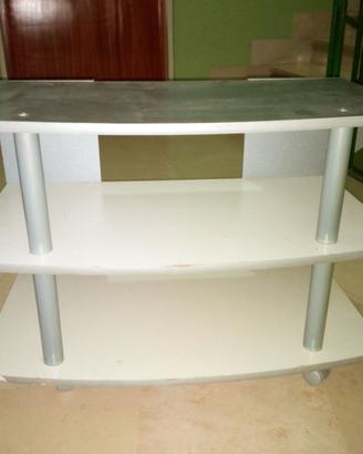 Carrello poggia TV con rotelle