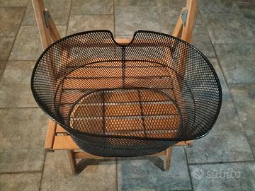 Cestino in metallo per bicicletta 