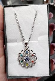 Collana con ciondolo fiore di loto 