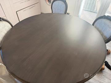 tavolo rotondo 120 con 4 sedie