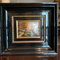 Quadretto di smalto su ceramica Limoges