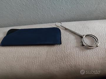 Antichi occhiali lorgnette argento 800