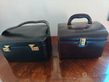 beauty case pelle vintege