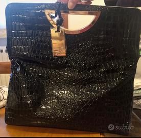 Borsa Cinti stampata coccodrillo