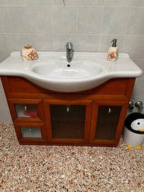 Mobiletto bagno completo con miscelatore grohe