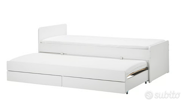 LETTO SINGOLO CON LETTO PER OSPITE e MATERASSI