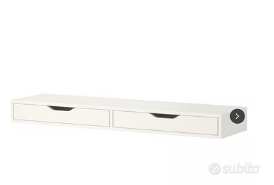 Mensola con cassetti, bianco EKBY ALEX