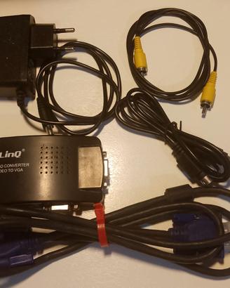Convertitore da video a VGA pc computer notebook