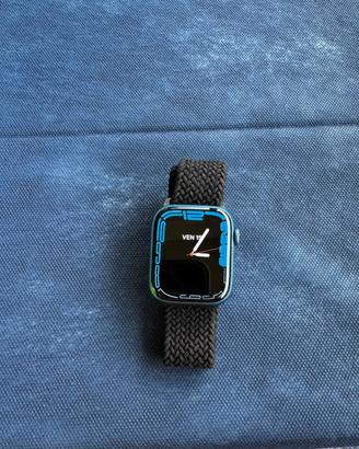 Apple watch serie 7 blu abisso