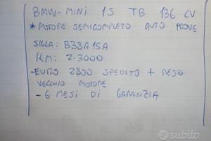 Motore bmw mini 1.5 tb 136 cv tipo b38a15a