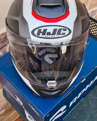casco modulare HJC Rpha 90 S cadan Rosso nero