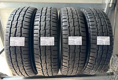 4 PNEUMATICI USATI MICHELIN INVERNALI 215 75 R16C