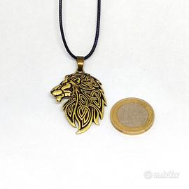 Collana Leone Color Oro per uomo donna